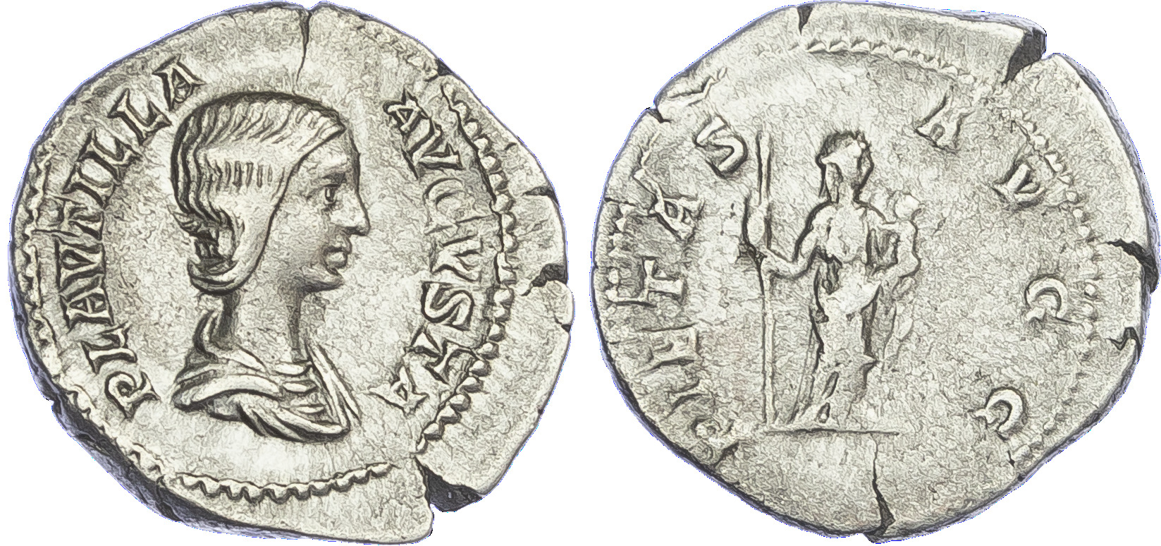 Plautilla (Wife of Caracalla), Silver Denarius | Baldwin's