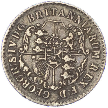 British West Indies, George IV, “Anchor Money”, silver 1/16 Dollar