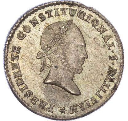 Bolivia, President Ballivian, silver Proclamation Medal, Potosi, 1844