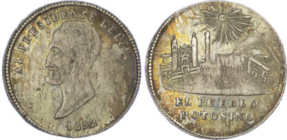 Bolivia, President Belzu, silver Proclamation Medal, Potosi, 1852