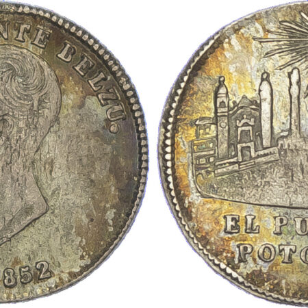 Bolivia, President Belzu, silver Proclamation Medal, Potosi, 1852