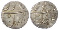 India, Bombay Presidency, silver Half Rupee, in the name of Shah Jahan II