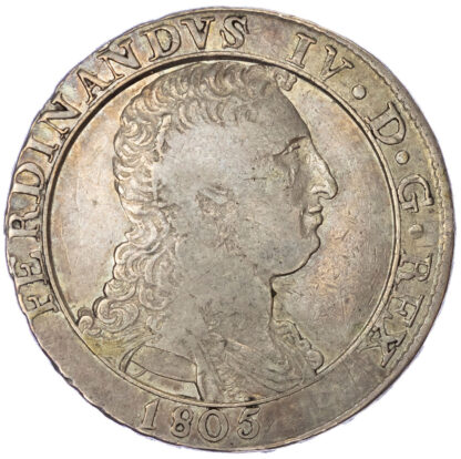 Italy, Kingdom of Naples, Ferdinand IV of Bourbon (1799-1805 - 2nd reign), silver 120 Grana