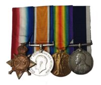 A Battle of Jutland, Royal Navy, Long Service Group of 4 awarded to Chief Petty Officer Alfred Gilbert Nesbitt