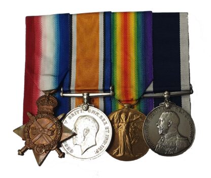 A Battle of Jutland, Royal Navy, Long Service Group of 4 awarded to Chief Petty Officer Alfred Gilbert Nesbitt