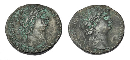 Nero, with Claudius deified, Silver Tetradrachm of Antioch