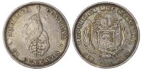 El Salvador, Republic, silver 50 Centavos, 1892