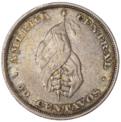 El Salvador, Republic, silver 50 Centavos, 1892
