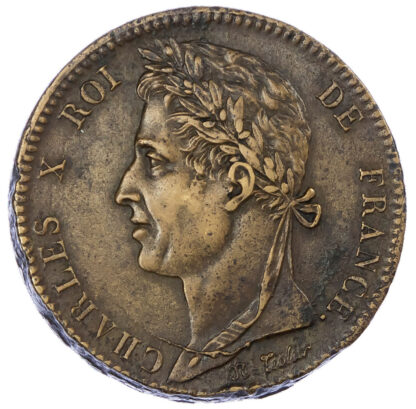 USA, French Colonies, Charles X (1824-1830), bronze 10 Centimes