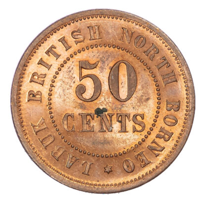 Malaysia, British North Borneo, Labuk, copper Proof 50 Cents