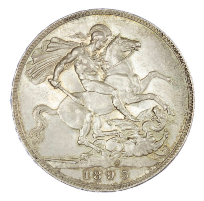 Victoria (1837-1901), Crown, 1893, LVI edge