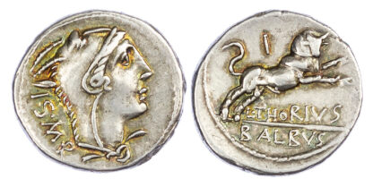 L. Thorius Balbus, Silver Denarius