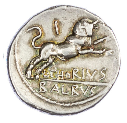 L. Thorius Balbus, Silver Denarius