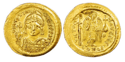 Justinian I, Gold Solidus