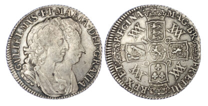 William and Mary (1688-1694), Shilling, 1692