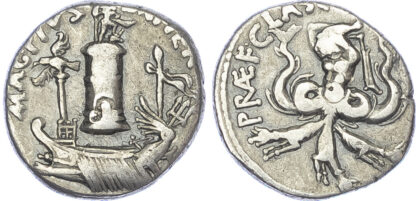Sextus Pompey, Silver Denarius