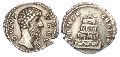 Divus Lucius Verus, Silver Denarius