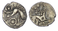 Iceni, Silver ½ Unit, ‘Norfolk Ring Boar’ Type