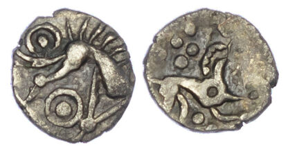 Iceni, Silver ½ Unit, ‘Norfolk Ring Boar’ Type