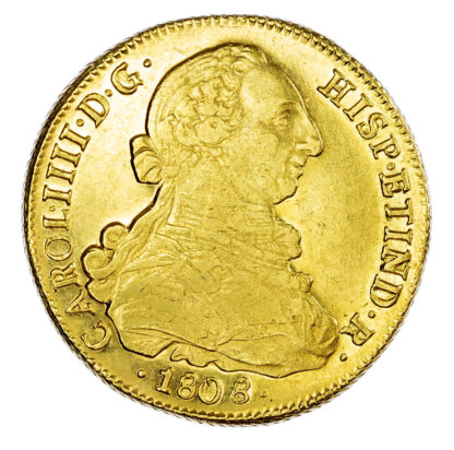 Chile (colonial), Carlos IV (1788-1808), gold 8 Escudos, 1808