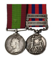 An India General Service Medal, Afghanistan pair awarded to Naique/Private Veerasawmy
