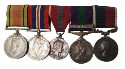 An RAF Word War 2, Cyprus, Coronation, Long Service Group of 5 awarded to Flight Sergeant S.R. Lloyd