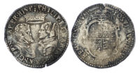 Philip and Mary (1554-58), Shilling , full titles, undated with mark of value,