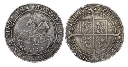 Edward VI (1547-53), Crown, Fine Silver Issue, 1553/2, Third period (1550-3)