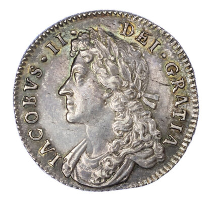 James II (1685-88), Shilling, 1687/6