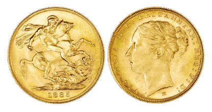 Victoria (1837-1901), Sovereign, 1885, Melbourne mint