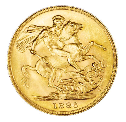 Victoria (1837-1901), Sovereign, 1885, Melbourne mint