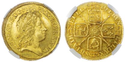 George I (1714-27), Guinea, 1719. NGC MS63 (Rare)