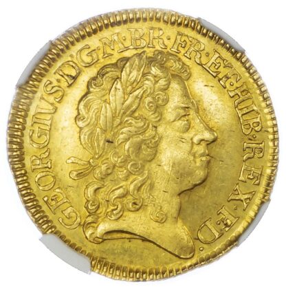 George I (1714-27), Guinea, 1719. NGC MS63 (Rare)