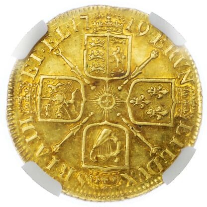 George I (1714-27), Guinea, 1719. NGC MS63 (Rare)