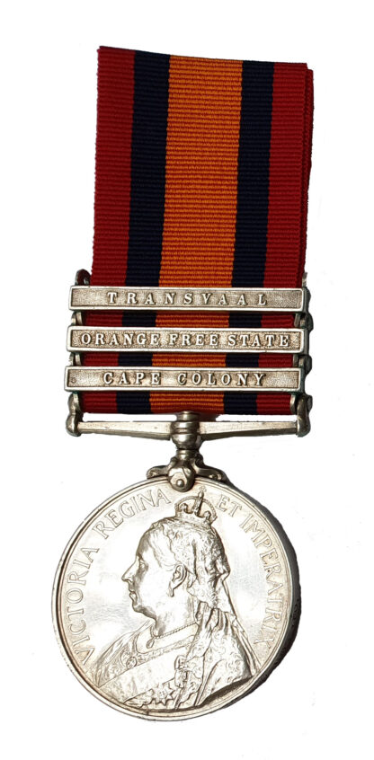 A Queen’s South Africa Medal to A Fatal casualty of the Sinking of the R.M.S. Leinster awarded to Serjeant Arthur William Pankhurst