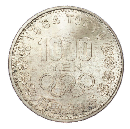 Japan, Shōwa, silver 1000 Yen, 1964 - Tokyo Olympic Games