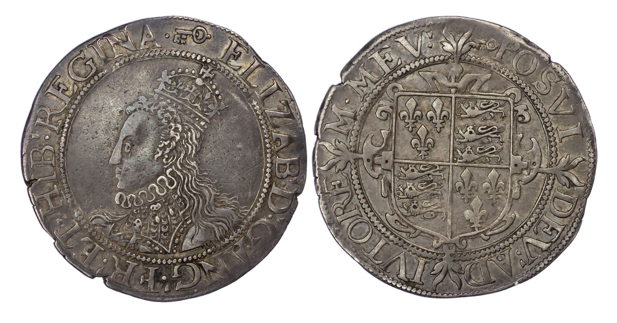 Elizabeth I (1558-1603), Pattern shilling, mintmark key