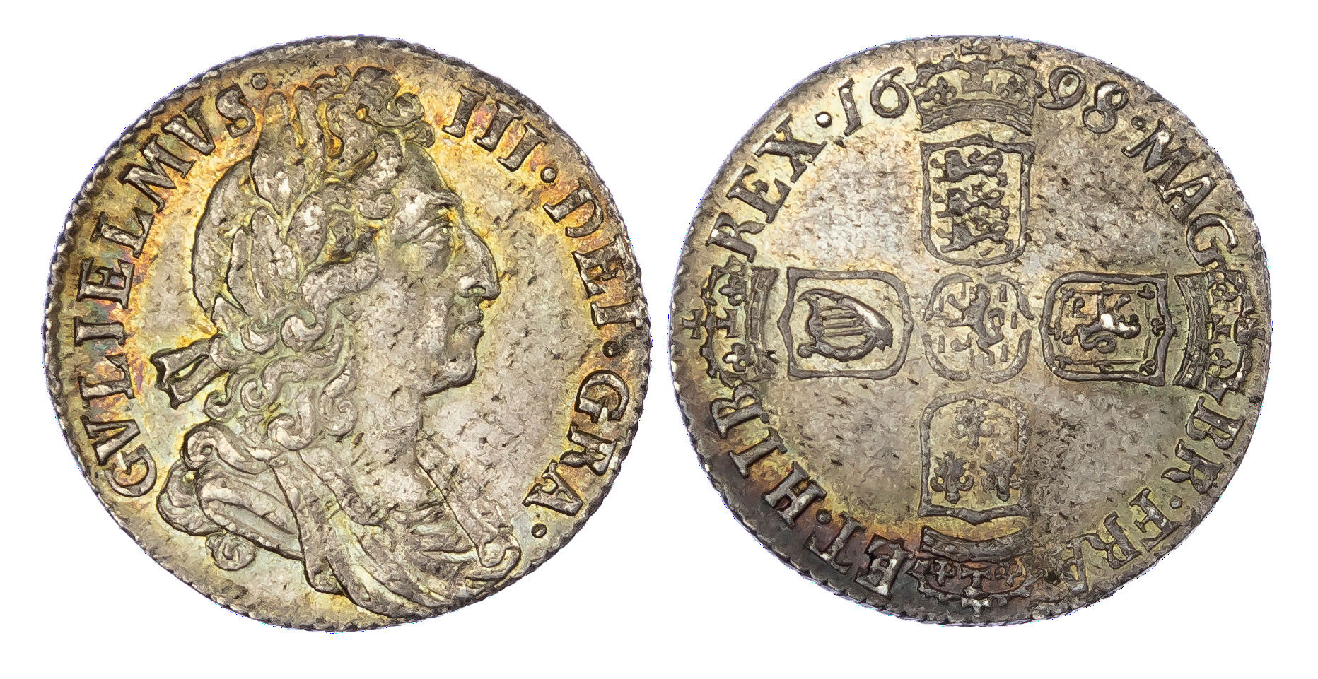 William III (1694-1702), Sixpence 1698