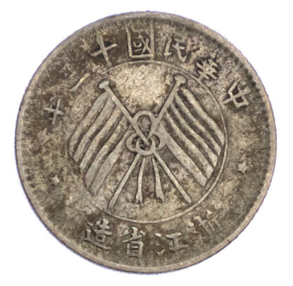China, Chekiang Province, silver 10 Cents