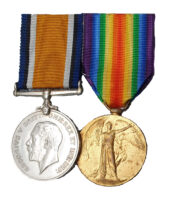 A Great War Casualty pair awarded to Private Henry James Gearing