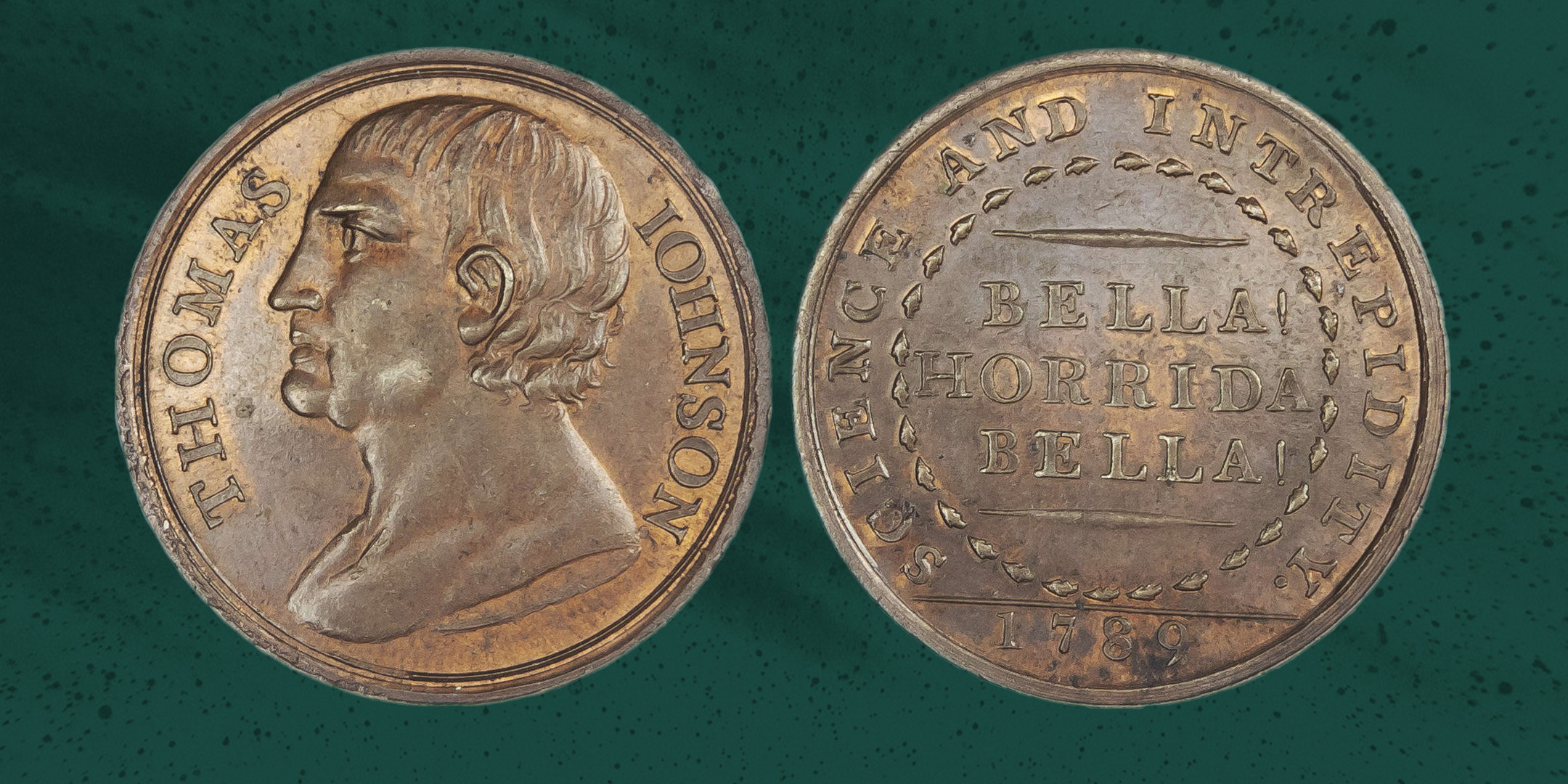 Banbury, Prize Fighting Ring, Penny/medalet 1789