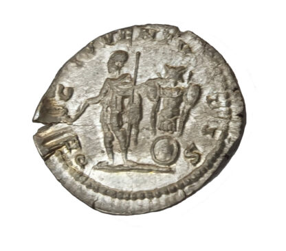Geta as Caesar, Silver Denarius