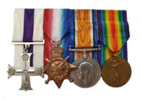 Military Cross 1914 Trio awarded to 2nd Lieutenant Frederick William Rivett