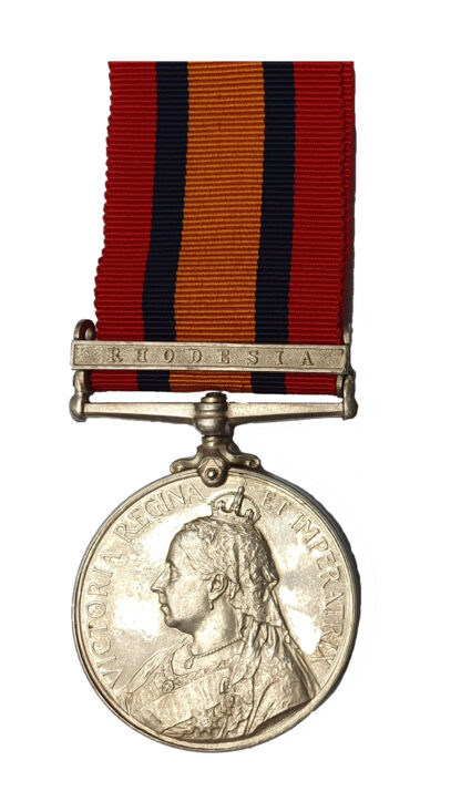 Queen’s South Africa Medal, 3rd type, one clasp, Rhodesia, awarded to Trooper S.W. Rogers