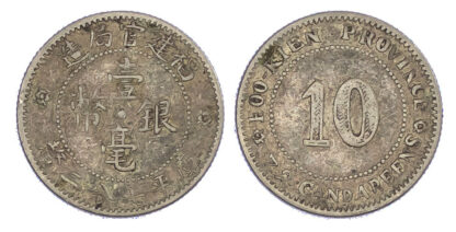 China, Fukien, silver 10 Cents