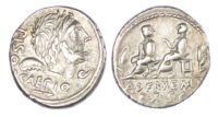 L. Calpurnius Piso, Silver Denarius