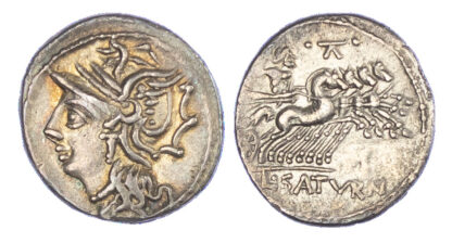 L. Appuleius Saturninus, Silver Denarius