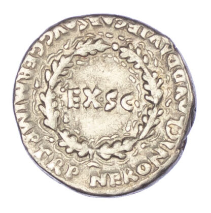 Nero and Agrippina, Silver Denarius