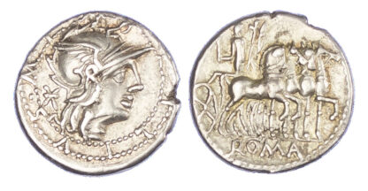 M. Acilius M. f. Silver Denarius