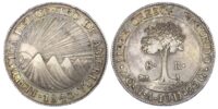 Central American Republic, Guatemala, silver 8 Reales, 1840/37